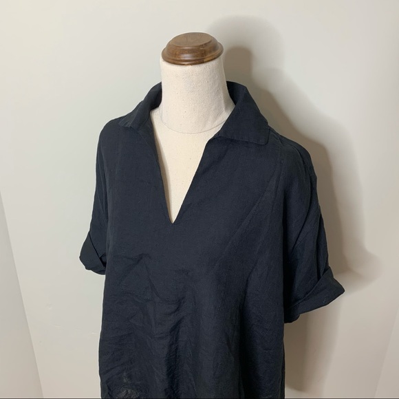 Country Road Tops Country Road Black Linen Top Poshmark